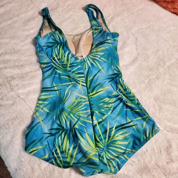 Vintage Palm print swimsuit - Picture 6 of 6
